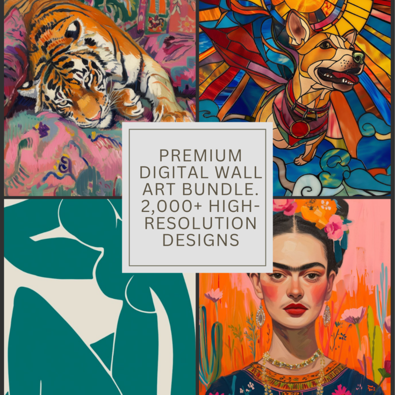 premium digital wall art bundle | 2,000+ high resolution designs