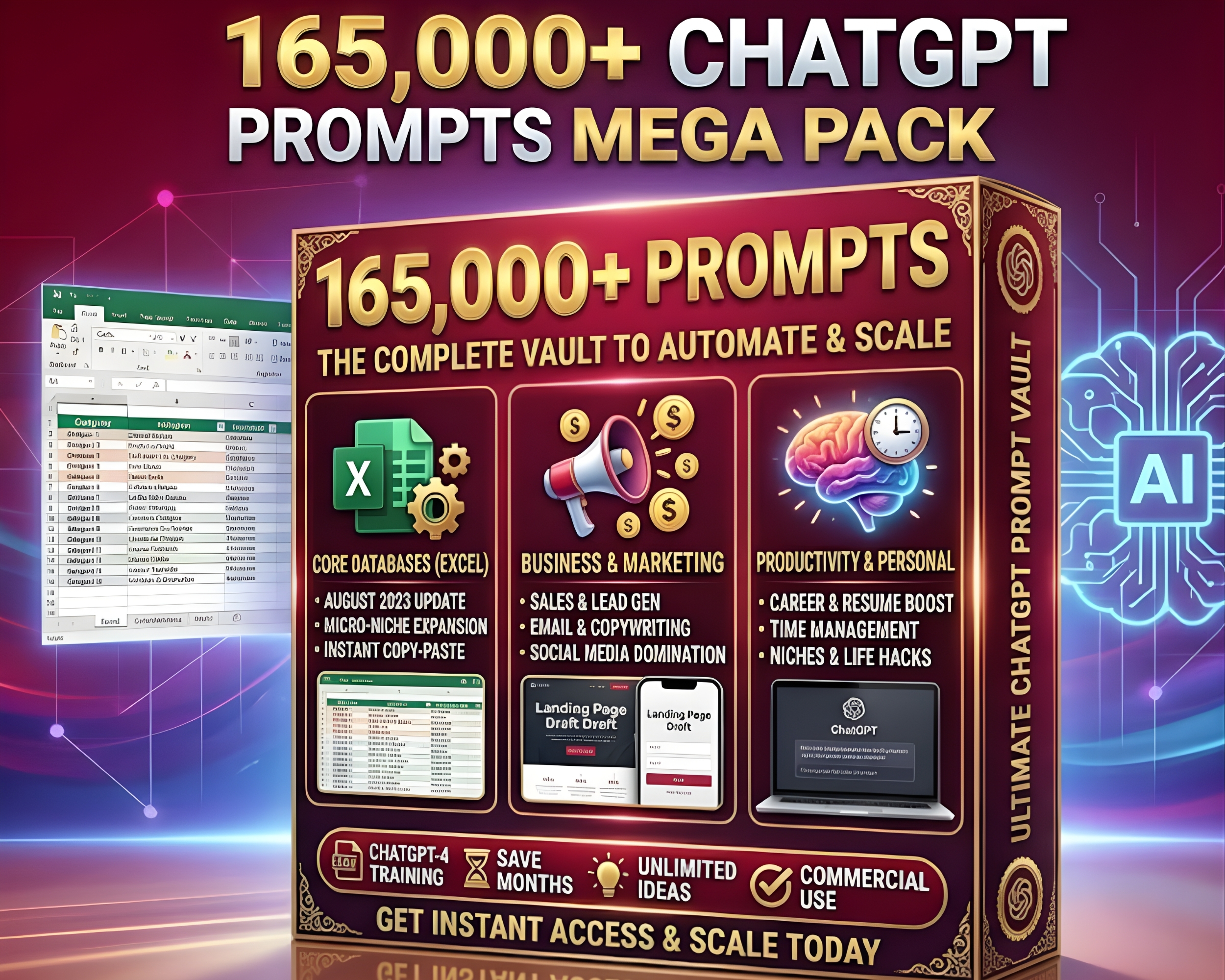 the ultimate 165,000+ chatgpt prompts mega pack the ultimate 165,000+ chatgpt prompts mega pack