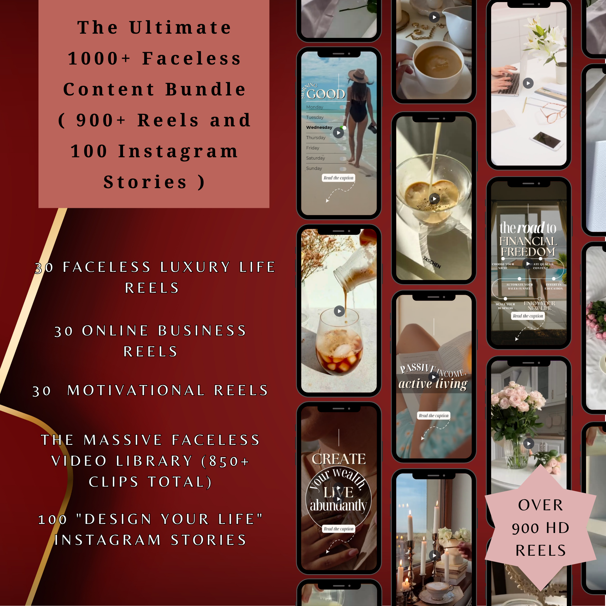the ultimate 1000+ faceless content bundle ( 900+ reels and 100 instagram stories ) the ultimate 1000+ faceless content bundle ( 900+ reels and 100 instagram stories )