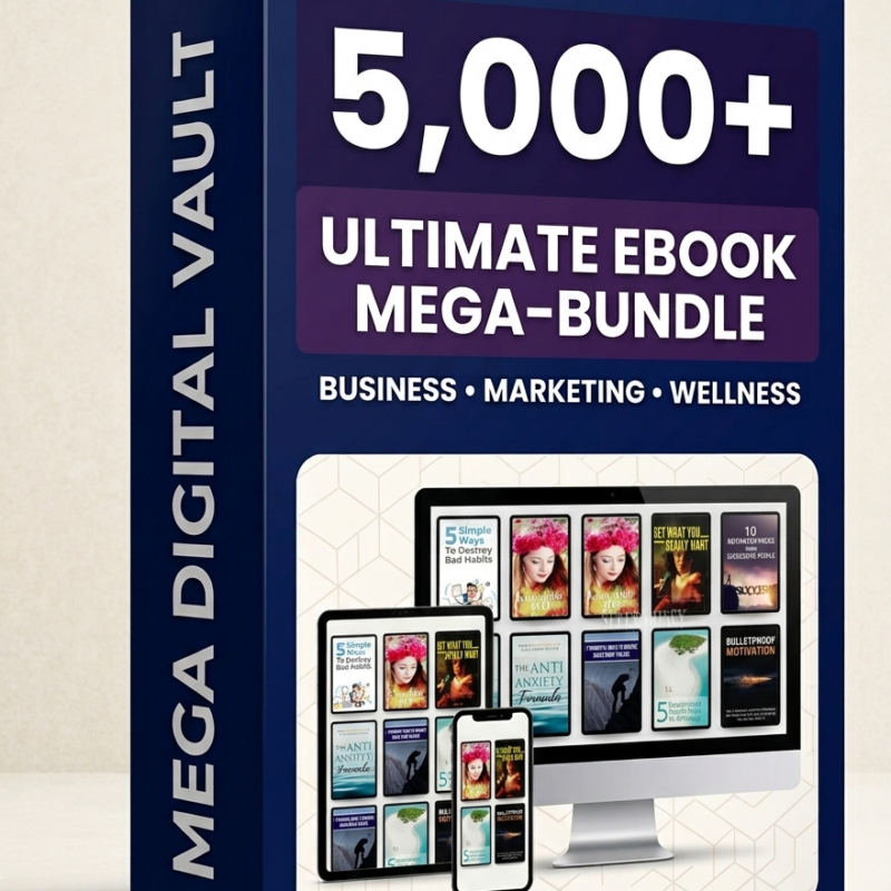the 5,000+ ebook mega bundle: business, marketing & wellnes