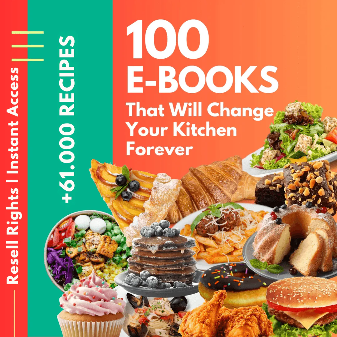 the ultimate culinary master vault: 10,000+ ebooks, 8,000+ articles, and 50,000+ recipe photos