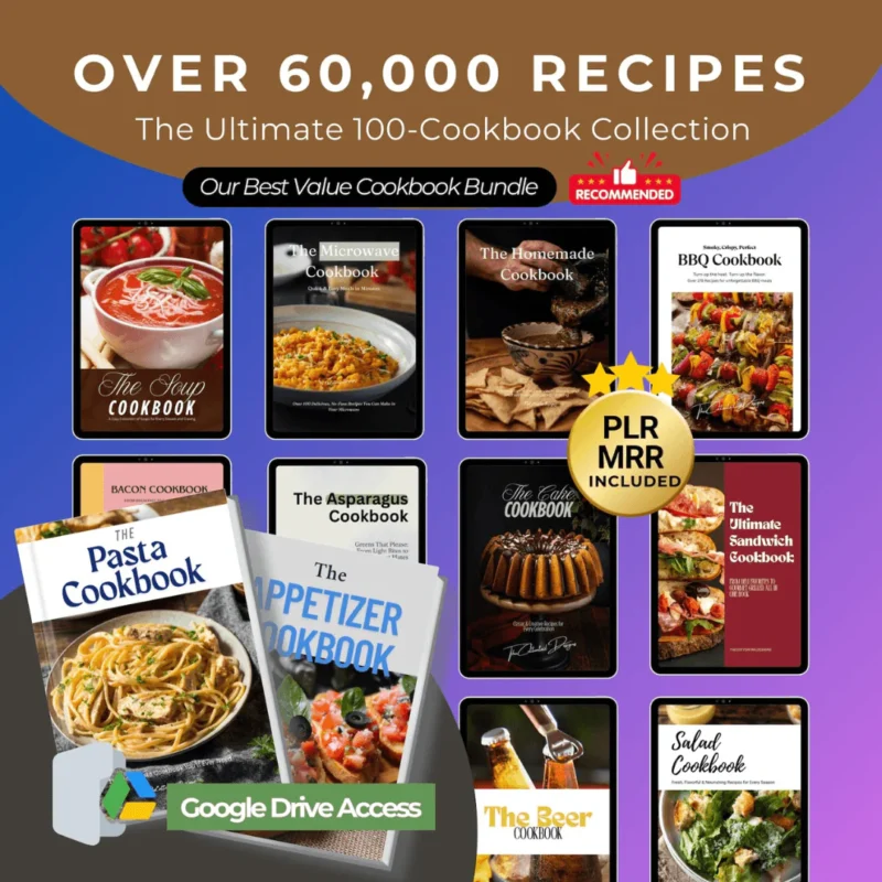 the ultimate culinary master vault: 10,000+ ebooks, 8,000+ articles, and 50,000+ recipe photos