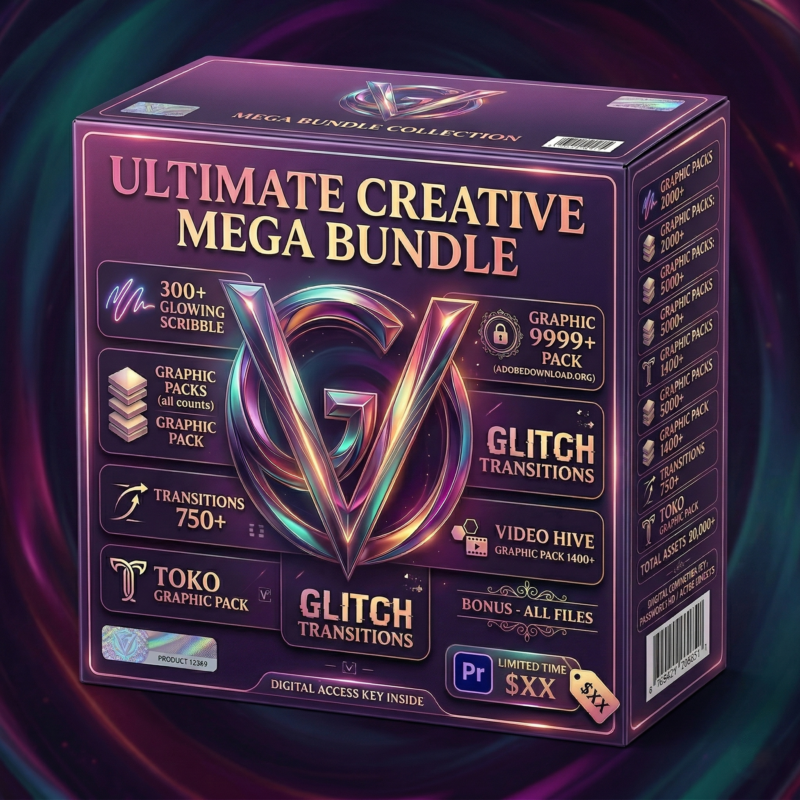 the ultimate 20,000+premiere pro mega assest bundle: elevate your video production
