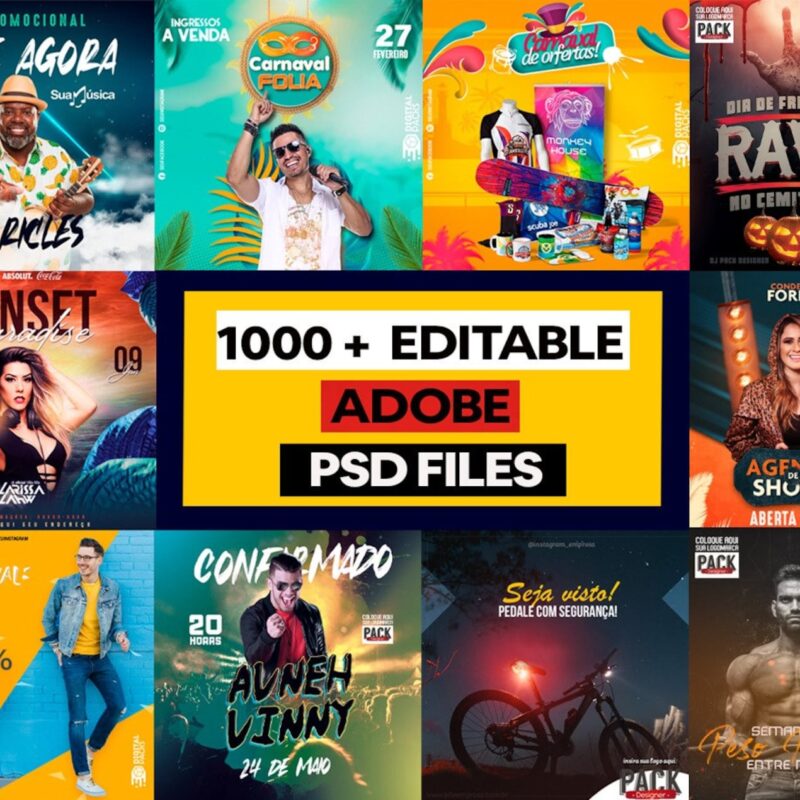 The Ultimate 1000+ Social Media PSD Template Bundle