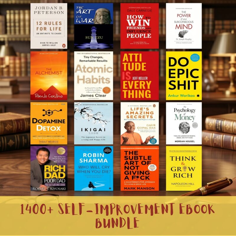 1400+ self improvement ebook bundle